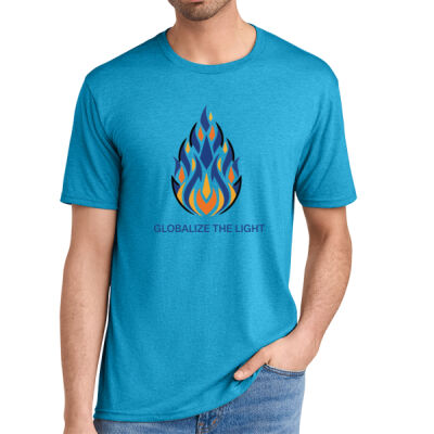 Unisex Tee, Blue and Yellow Design Thumbnail